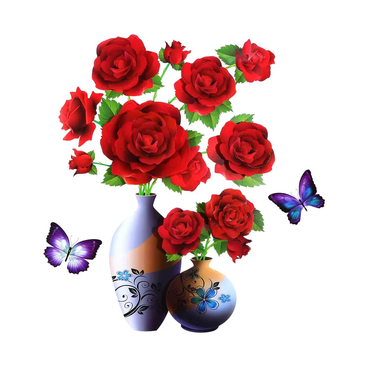 Dekorativní 3D samolepky (sada 3 kusů)