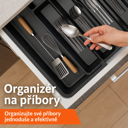 Rozšiřitelný organizér na příbory