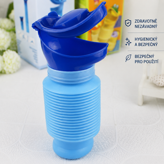Přenosný pisoár 1000 ml pro ženy a muže