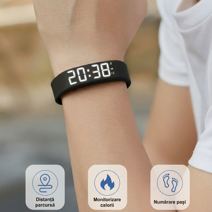 Multifunkční elektronické unisex hodinky