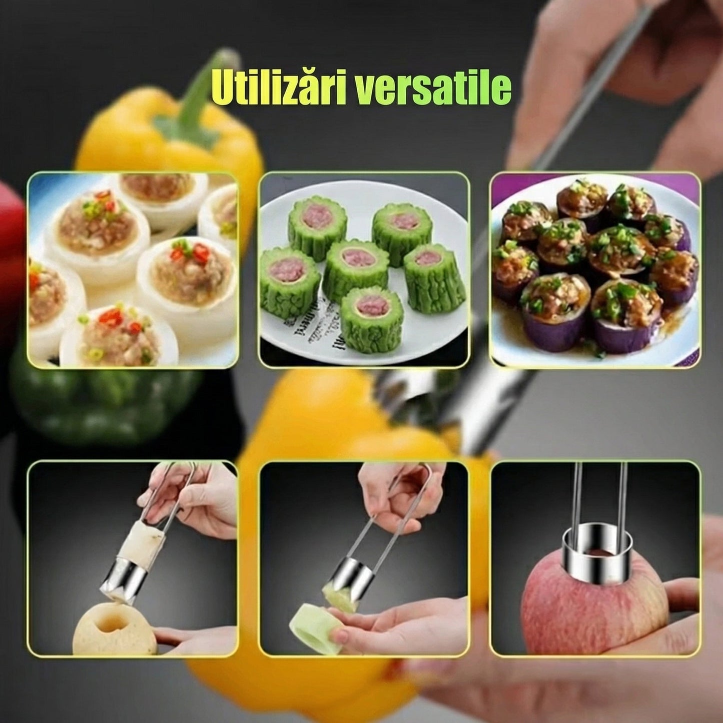 Vykrajovač jádřinců z nerezové oceli