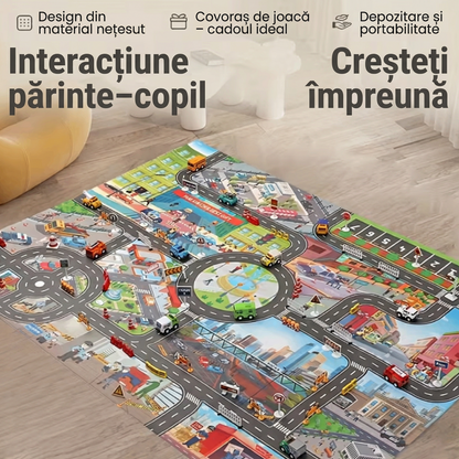 Hrací podložka s městskou tématikou